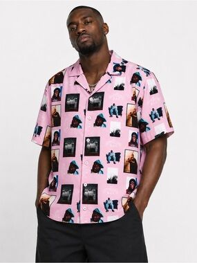 H&M Relaxed Fit Pink/The Notorious B.I.G. Shirt XL